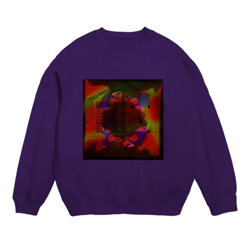 混乱錯視 Crew Neck Sweatshirt