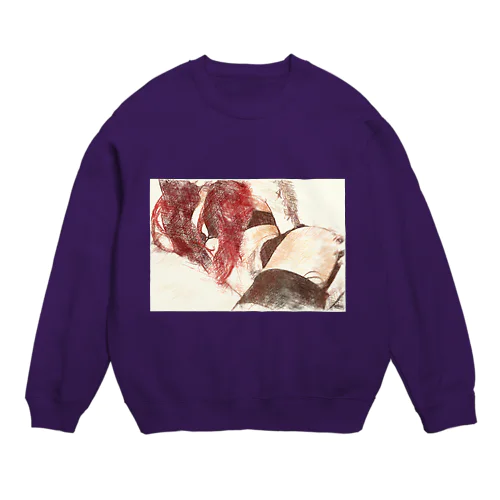 RED CALL GIRL Crew Neck Sweatshirt