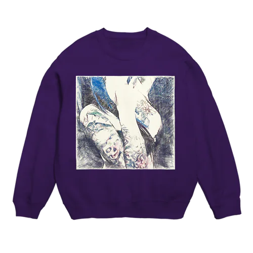 BLUE CALL GIRL Crew Neck Sweatshirt