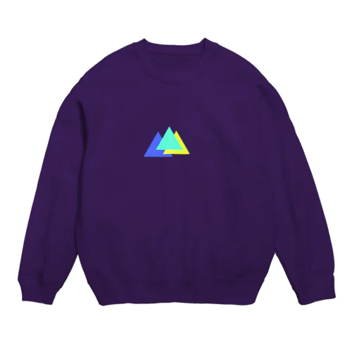 triangle×3 Crew Neck Sweatshirt