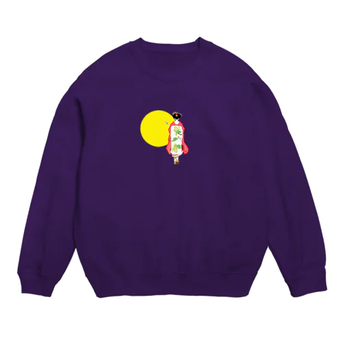 サンパチマイクを持った舞妓 Crew Neck Sweatshirt