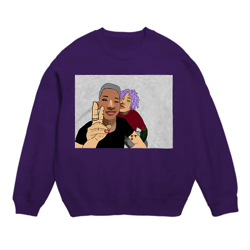 坊主とチャラ男 Crew Neck Sweatshirt