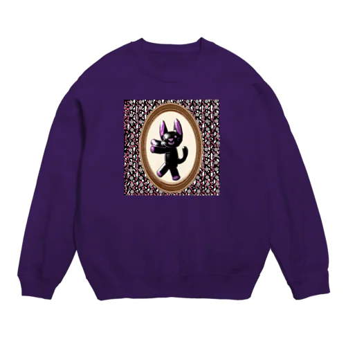 黒猫のダンス Crew Neck Sweatshirt