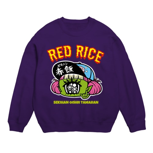 RED RICE (ムラサキ) Crew Neck Sweatshirt