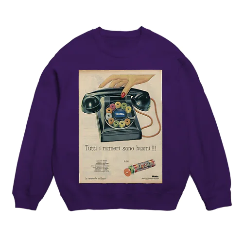 イタリア　電話ドロップ飴 Crew Neck Sweatshirt