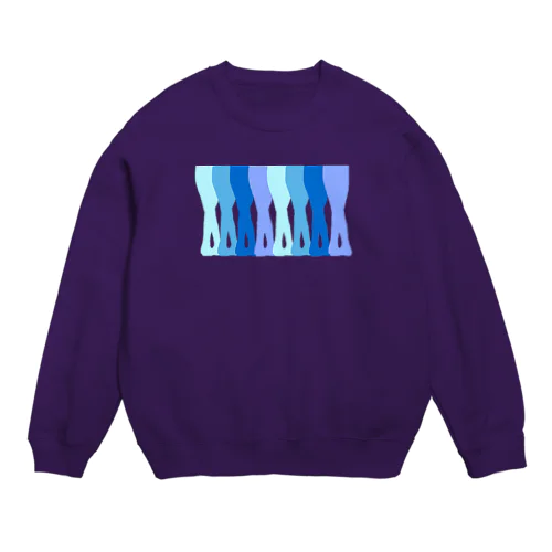 Ballet!!blue Crew Neck Sweatshirt