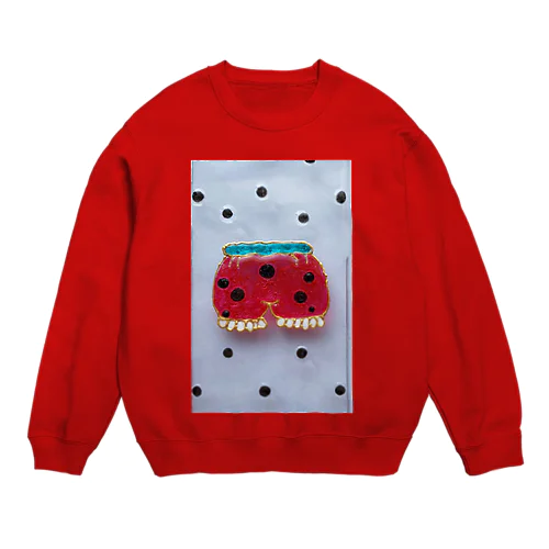 すいか柄　ちょうちんパンツ柄 Crew Neck Sweatshirt