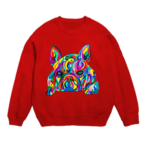 カラフルフレンチブル Crew Neck Sweatshirt