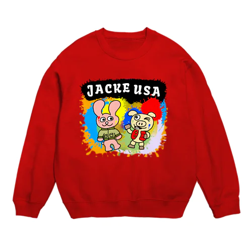 ジャケうさ&チャーリー・チャッピー Crew Neck Sweatshirt