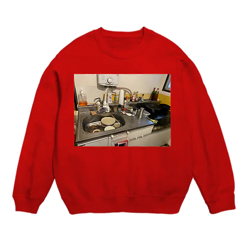 汚い台所 Crew Neck Sweatshirt