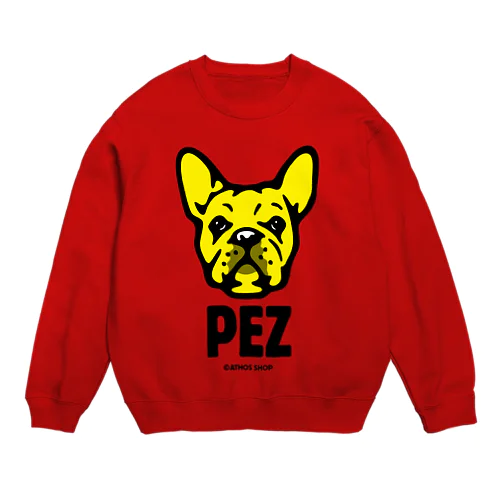 ［購入不可・見本］フレンチブルうちの子柄＆名入れ Crew Neck Sweatshirt