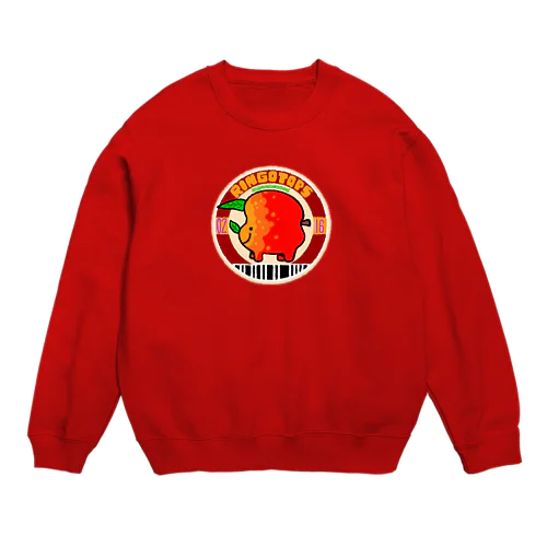 クダモノドン🍎（リンゴトプス) Crew Neck Sweatshirt