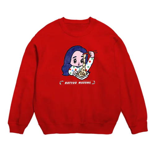 nattou_musume_ Crew Neck Sweatshirt