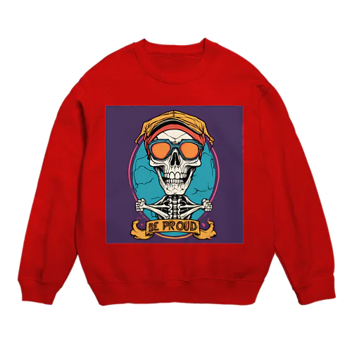 Be proud スカルバンドT Crew Neck Sweatshirt