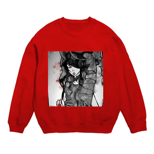 土曜日の魔女(ヘビー加工) Crew Neck Sweatshirt