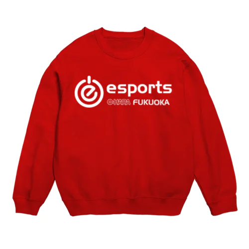 eスポーツ大原福岡　白抜きロゴ横 Crew Neck Sweatshirt