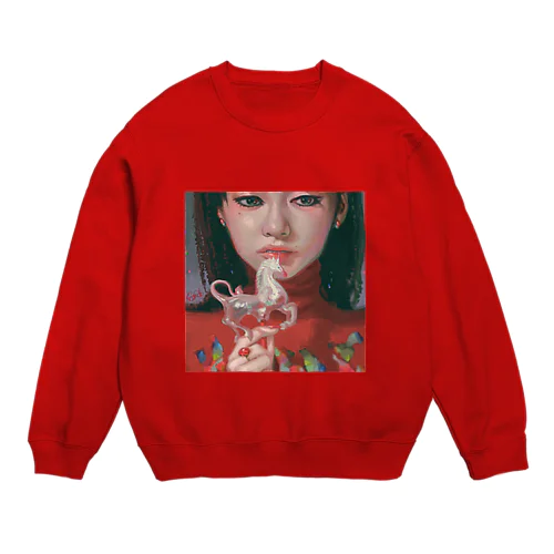 Horn Crew Neck Sweatshirt