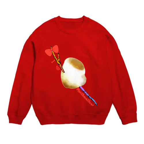 I ♡マシュマロ Crew Neck Sweatshirt