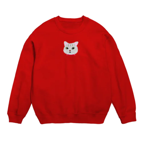 犬より猫派 Crew Neck Sweatshirt