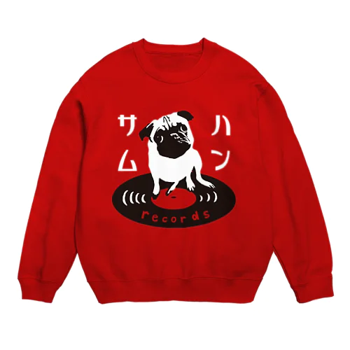 ハンサムレコード公式ロゴ（背景なし） Crew Neck Sweatshirt