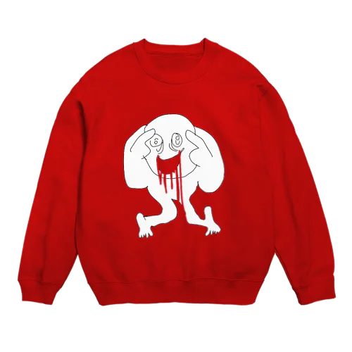 よだれだよ Crew Neck Sweatshirt