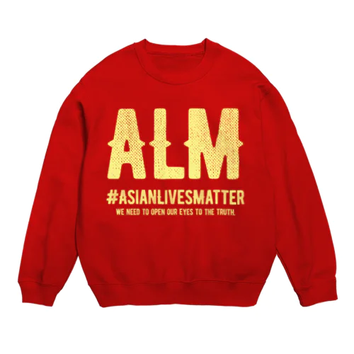 Asian Lives Matter。 黄 Crew Neck Sweatshirt