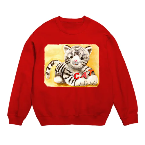 きゃっつ Crew Neck Sweatshirt