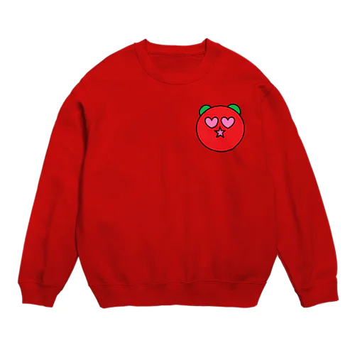 まどぱんだ  (ストロベリー) Crew Neck Sweatshirt