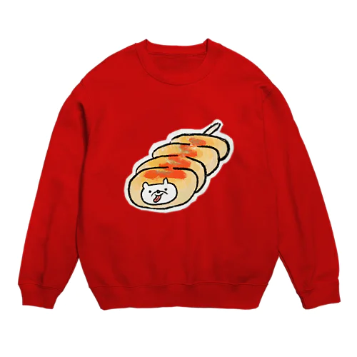 惣菜パンしろくま Crew Neck Sweatshirt