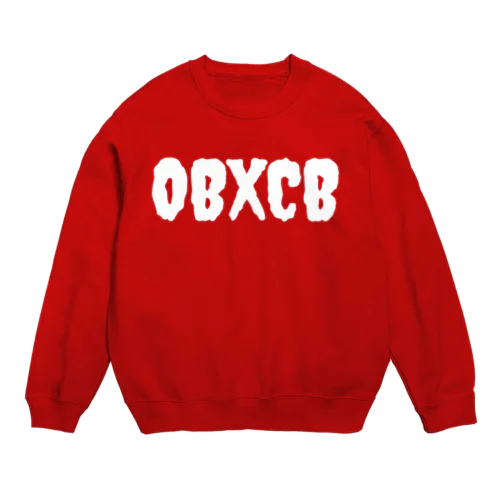 OBXCB MONSTER WHT LOGO CREWNECK スウェット