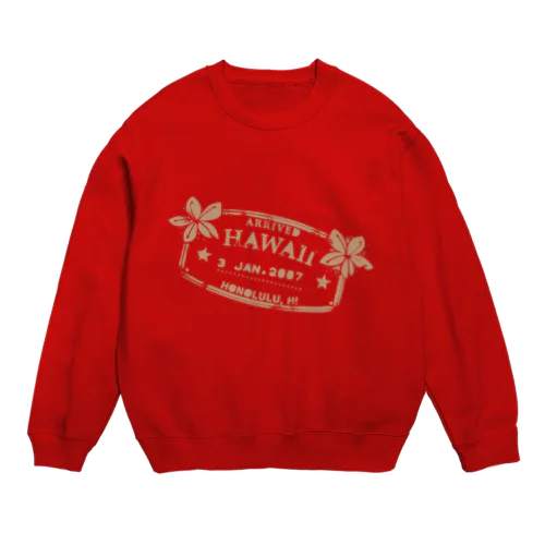 ハワイ入国スタンプ Crew Neck Sweatshirt