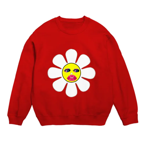 Happy Flower Crew Neck Sweatshirt