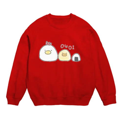 にわとり親子とおにぎり君。(SWT) Crew Neck Sweatshirt