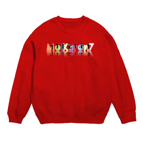 MolKaron７　鏡文字 Crew Neck Sweatshirt