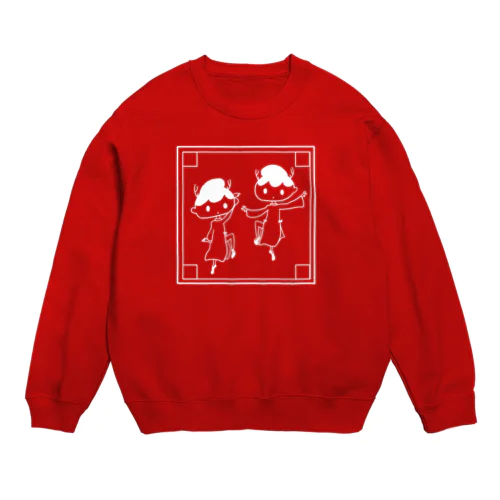 グミシカカンフー白 Crew Neck Sweatshirt