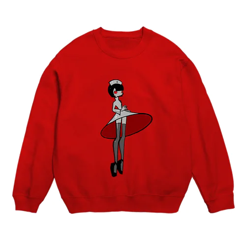 赤いナース Crew Neck Sweatshirt