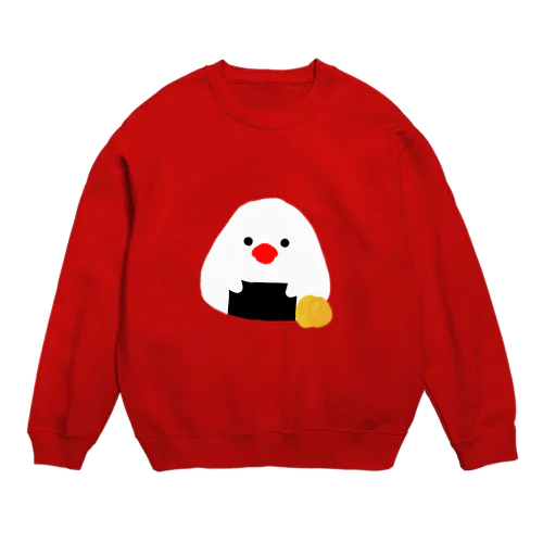 梅おにぎりぶんちょ Crew Neck Sweatshirt