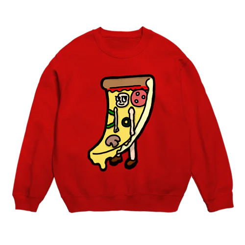 Jin who wear pizza. Crew Neck Sweatshirt