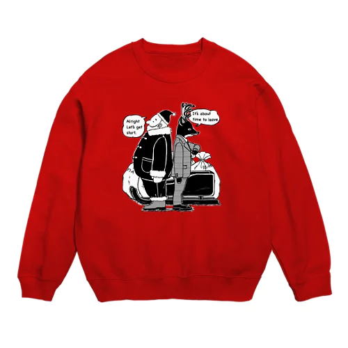 出発のお時間です。 Crew Neck Sweatshirt