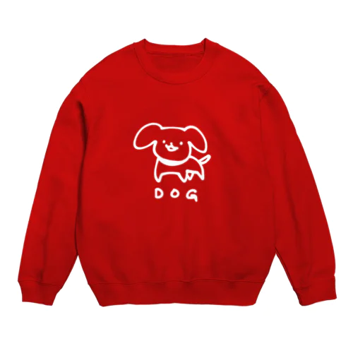 いぬホワイト Crew Neck Sweatshirt