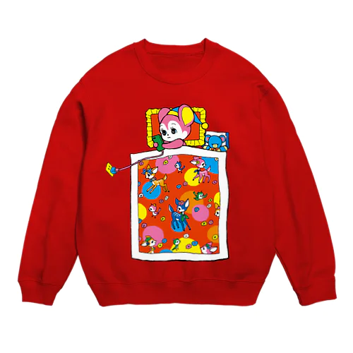 よなよなスマホ依存 Crew Neck Sweatshirt