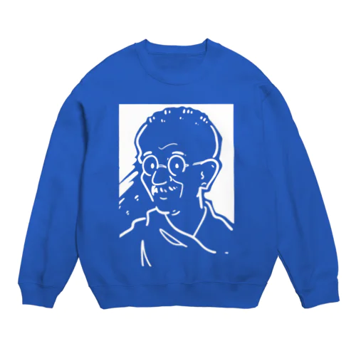 マハトマ・ガンディー(Mahatma Gandhi) Crew Neck Sweatshirt