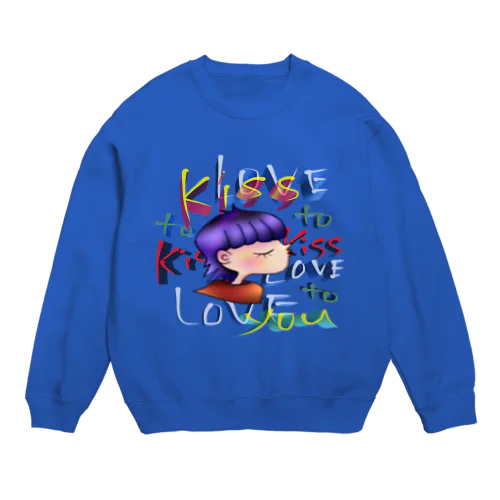 Kiss you design  Crew Neck Sweatshirt