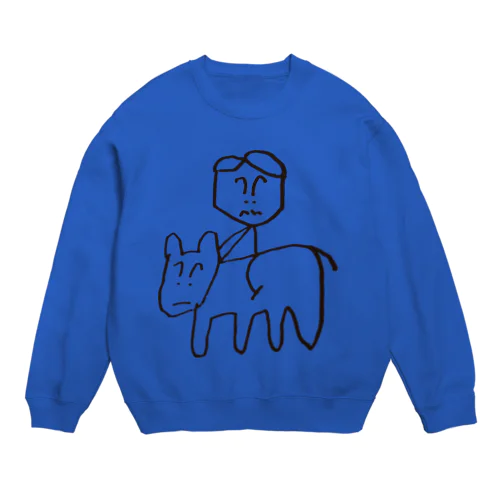 乗馬王にオレはなる！ Crew Neck Sweatshirt