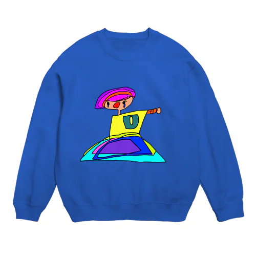 涙のパンチ Crew Neck Sweatshirt