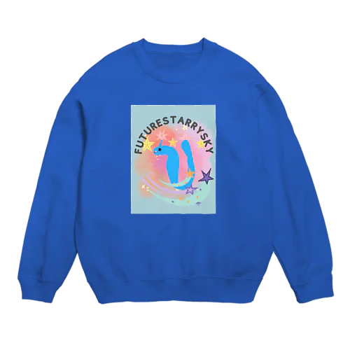 青いドラゴン🐉 Crew Neck Sweatshirt