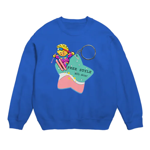 キーホルダーから飛び出すフリースタイルスキーヤー 296 Crew Neck Sweatshirt