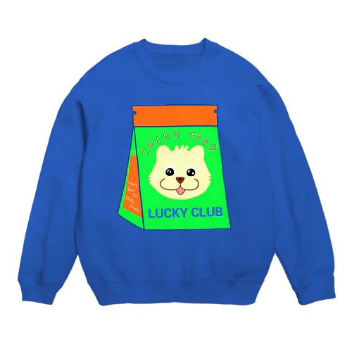 フードパッケージラッキーちゃん Crew Neck Sweatshirt