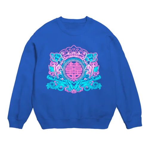 NEON幻想阿片中華紋  Crew Neck Sweatshirt