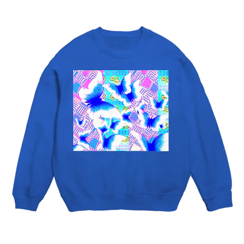 🦋🌈🦋新世界バタフライエフェクト🦋🌈🦋 Crew Neck Sweatshirt